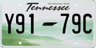 TN license plate Y9179C