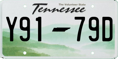 TN license plate Y9179D