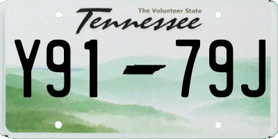 TN license plate Y9179J