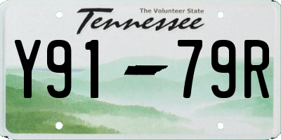 TN license plate Y9179R