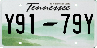 TN license plate Y9179Y