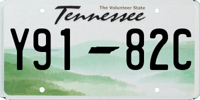 TN license plate Y9182C