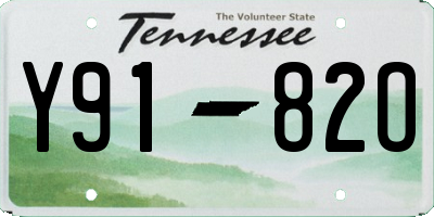 TN license plate Y9182O