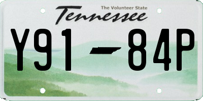 TN license plate Y9184P