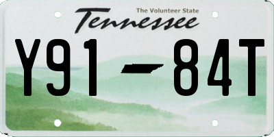 TN license plate Y9184T
