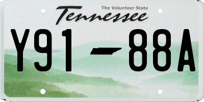 TN license plate Y9188A