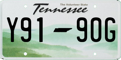 TN license plate Y9190G
