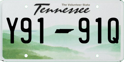 TN license plate Y9191Q