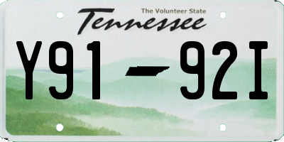 TN license plate Y9192I