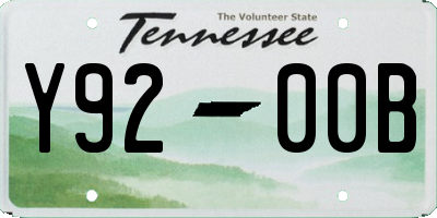 TN license plate Y9200B