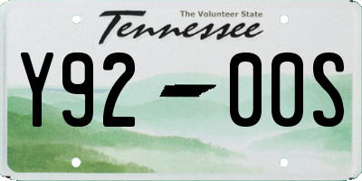 TN license plate Y9200S