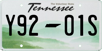 TN license plate Y9201S