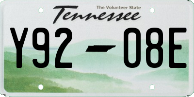 TN license plate Y9208E