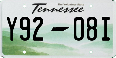 TN license plate Y9208I