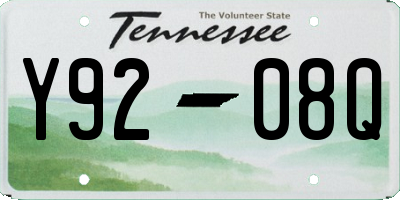 TN license plate Y9208Q