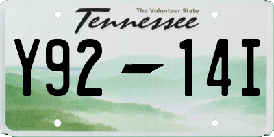TN license plate Y9214I