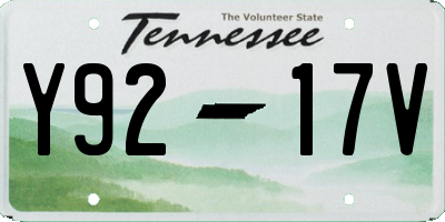 TN license plate Y9217V