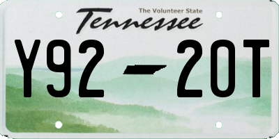 TN license plate Y9220T