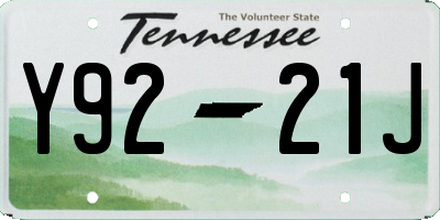 TN license plate Y9221J