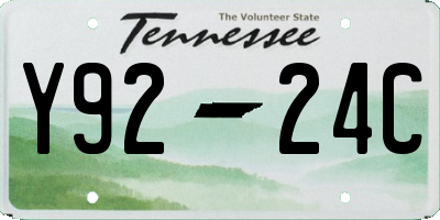 TN license plate Y9224C