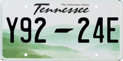 TN license plate Y9224E