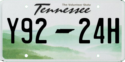 TN license plate Y9224H