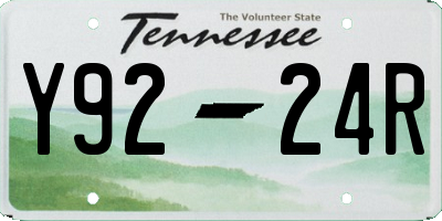 TN license plate Y9224R