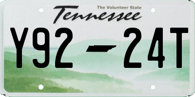TN license plate Y9224T