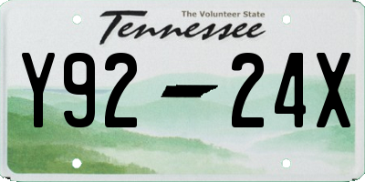 TN license plate Y9224X