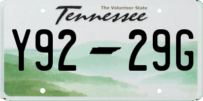 TN license plate Y9229G