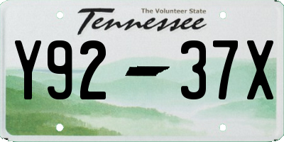 TN license plate Y9237X
