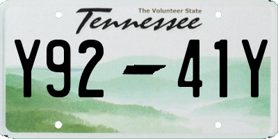 TN license plate Y9241Y