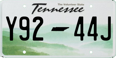 TN license plate Y9244J