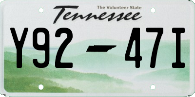 TN license plate Y9247I