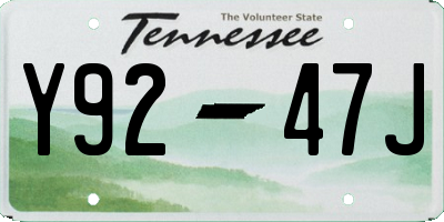 TN license plate Y9247J