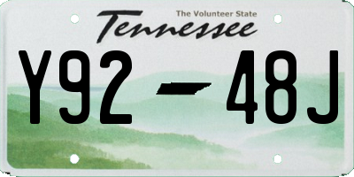 TN license plate Y9248J