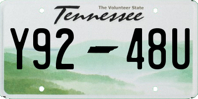 TN license plate Y9248U