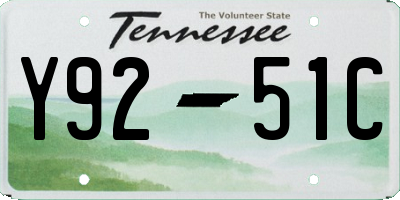 TN license plate Y9251C
