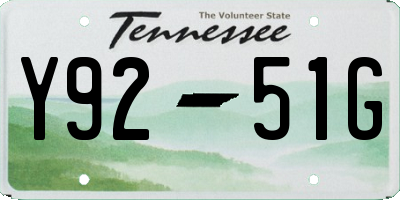 TN license plate Y9251G