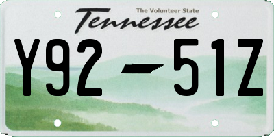 TN license plate Y9251Z