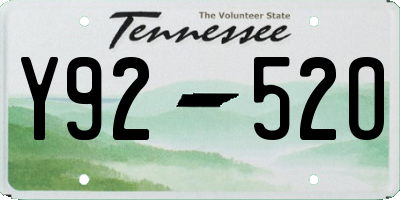 TN license plate Y9252O
