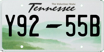 TN license plate Y9255B