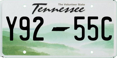 TN license plate Y9255C