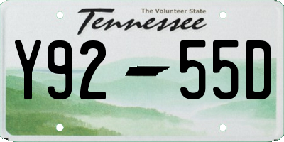 TN license plate Y9255D