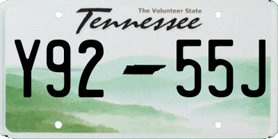 TN license plate Y9255J