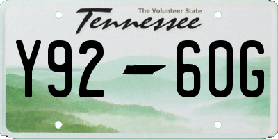 TN license plate Y9260G