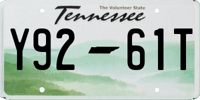 TN license plate Y9261T