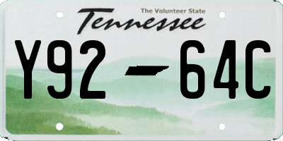 TN license plate Y9264C