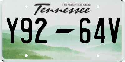TN license plate Y9264V