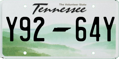 TN license plate Y9264Y